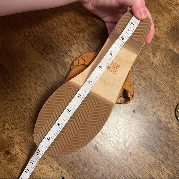 NWOT J. Crew Camel Faux Suede Clogs Wood Chunky Heel Women's SZ 9.5 - Picture 8 of 9